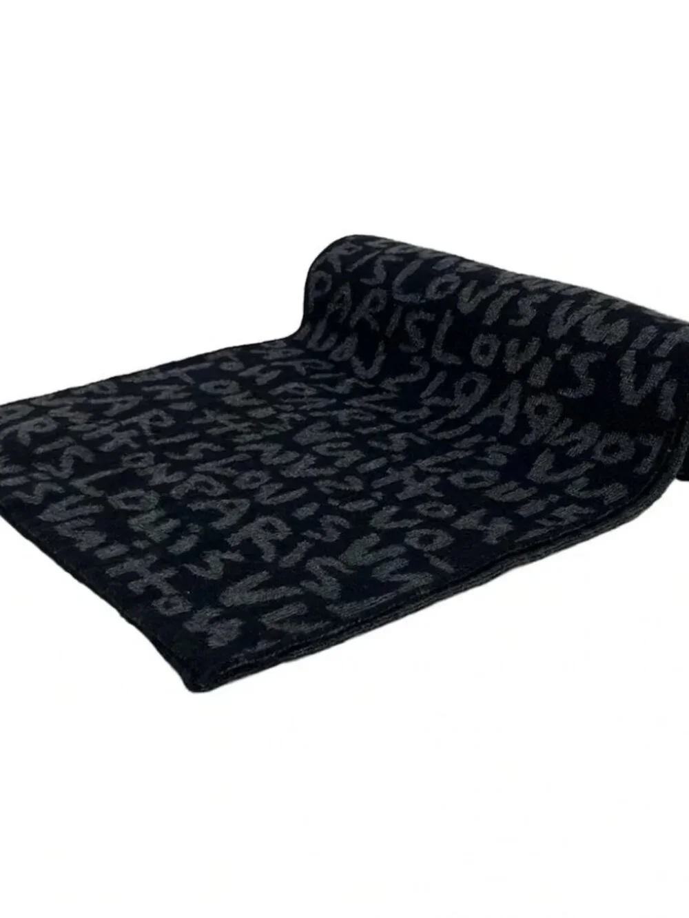 LOUIS VUITTON Echalp Graffiti M74646 marron marine Scarf Wool